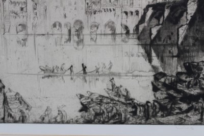 Lot 112 - *Sir Frank Brangwyn (1867-1956) etching, 'Albi', signed and dated '26