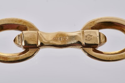 Lot 558 - Pair Cartier 18ct gold cufflinks in box, signed and numbered 49978