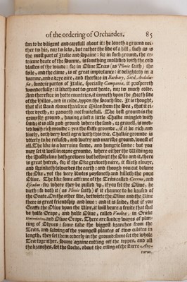 Lot 690 - Heresbach, Conrad - Four Bookes on Husbandriem collected by M. Conradus Heresbachios, Councellor to the high and mighty Prince, The Duke of Cleve: containing the whole art and trade of Hasbandrie,...