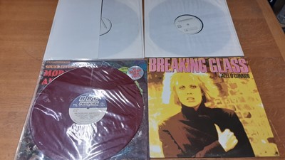 Lot 2310 - Custom made wooden box containing approx 50 LP records including Keef Hartley, Crazy World of Arthur Brown, Magic Sand, Caravan, Doors, Traffic, Pink Floyd, Stray, King Crimson, Fleetwood Mac, Goon...