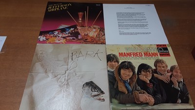 Lot 2315 - Two vintage cases of LP records including Rolling Stones, Beatles, John Lennon, Led Zeppelin, Jefferson Airplane, Zappa, Buddy Holly and Spencer Davis, most discs in very good or excellent conditio...