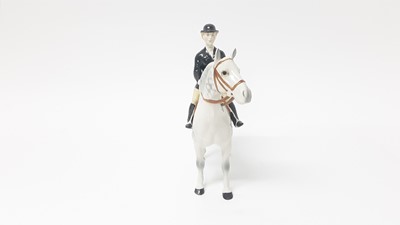 Lot 20 - Beswick Huntswoman, style 2, rider and horse stood still, model no. 1730, designed by Arthur Gredington, 21cm in height