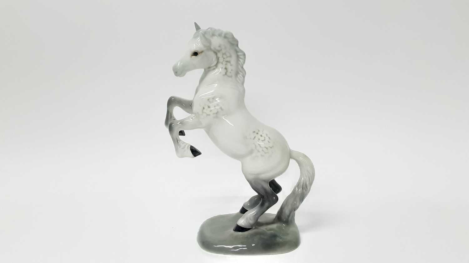 Lot 23 - Beswick Welsh Cob (rearing) first version, model no. 1014, designed by Arthur Gredington, 26cm high