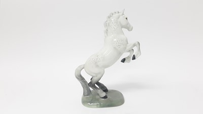 Lot 23 - Beswick Welsh Cob (rearing) first version, model no. 1014, designed by Arthur Gredington, 26cm high