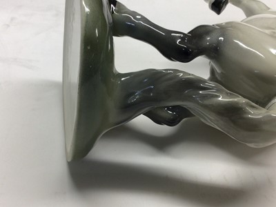 Lot 23 - Beswick Welsh Cob (rearing) first version, model no. 1014, designed by Arthur Gredington, 26cm high