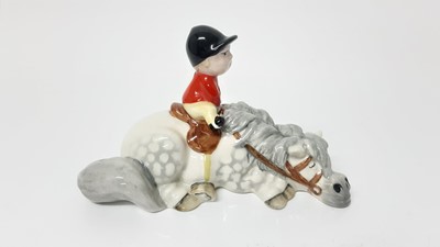 Lot 26 - Three Beswick Norman Thelwell models - Pony Express, Kick-Start and Learner