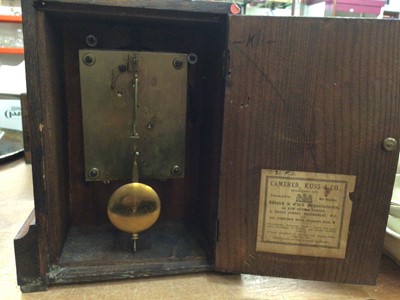 Lot 366 - Victorian Camerer Kuss & Co mantle clock in walnut case