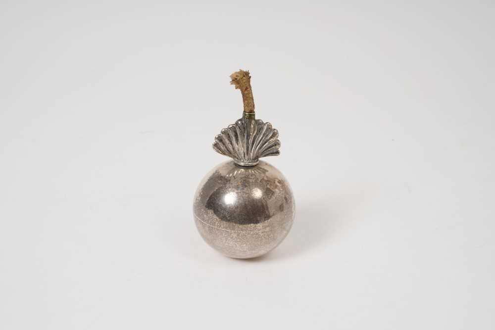 Lot 295 - Chinese silver cigar lighter by Wang Hing