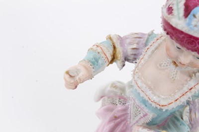 Lot 55 - Meissen figure of a girl with a doll