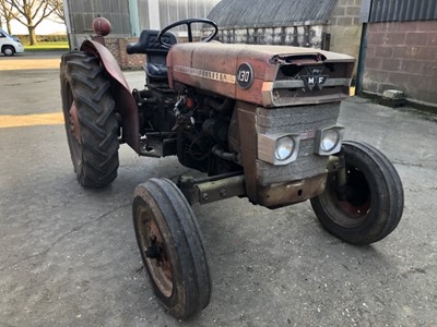 Lot 2065 - Vintage Massey Ferguson 130 2WD tractor, circa 1966 - 1972