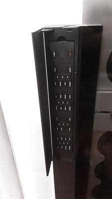 Lot 2383 - Good quality Bang & Olufsen Beosound 9000 MK3 with six disc changer, together with a pair of Bang & Olufsen Beolab 6000 speakers, Bang & Olufsen floor stand and remote control