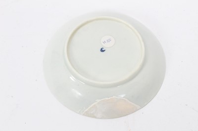 Lot 92 - A Liverpool tea bowl and saucer, painted with flowers, blue border, circa 1800, and other items