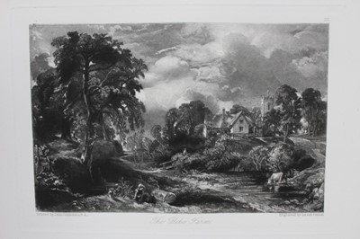 Lot 25 - John Constable (1776-1837) two mezzotints - The Glebe Farm and A Summerland, 21cm x 30cm, mounted
