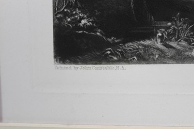 Lot 25 - John Constable (1776-1837) two mezzotints - The Glebe Farm and A Summerland, 21cm x 30cm, mounted