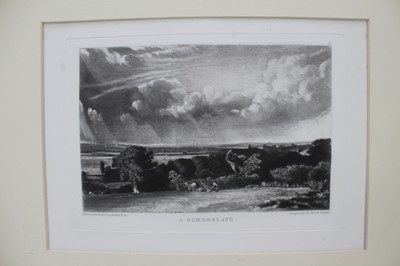 Lot 25 - John Constable (1776-1837) two mezzotints - The Glebe Farm and A Summerland, 21cm x 30cm, mounted