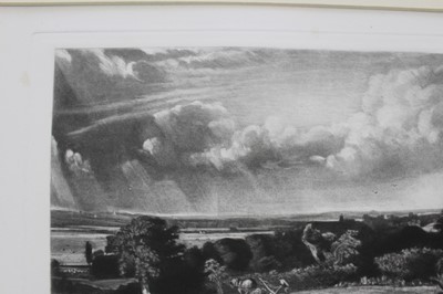 Lot 25 - John Constable (1776-1837) two mezzotints - The Glebe Farm and A Summerland, 21cm x 30cm, mounted