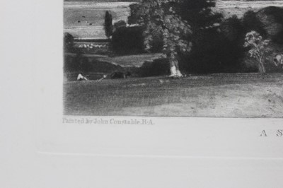 Lot 25 - John Constable (1776-1837) two mezzotints - The Glebe Farm and A Summerland, 21cm x 30cm, mounted