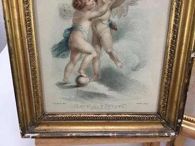 Lot 69 - J B Cipriani stipple engraving - ‘Love and Fortune’, together with another ‘Mama, don't make me beg in vain..’ (2)