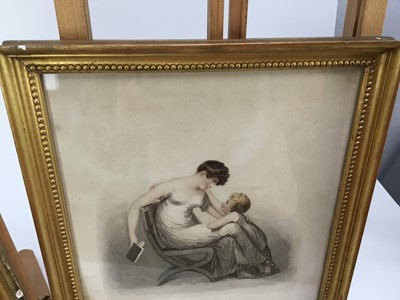 Lot 69 - J B Cipriani stipple engraving - ‘Love and Fortune’, together with another ‘Mama, don't make me beg in vain..’ (2)