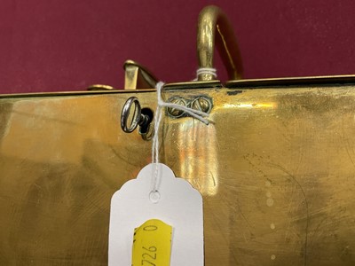 Lot 766 - 19th brass tobacco honesty box