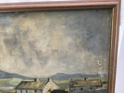Lot 53 - Pair of oils on canvas  in the manner of Paul Henry - both 60cm x 80cm, framed