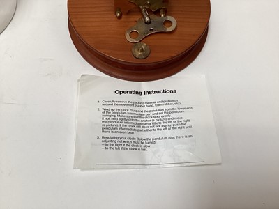 Lot 2428 - Franz Hermle brass skeleton clock, with conical glass dial and key