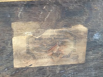 Lot 96 - 19th century English School oil on panel - village beside a river, in gilt frame