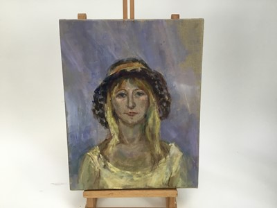 Lot 5 - Elisabeth Fraser (b.1930) collection of ten oils on canvas - portraits, unframed