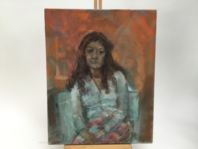 Lot 5 - Elisabeth Fraser (b.1930) collection of ten oils on canvas - portraits, unframed