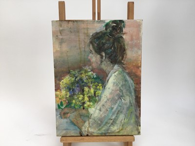 Lot 5 - Elisabeth Fraser (b.1930) collection of ten oils on canvas - portraits, unframed