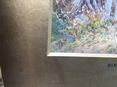 Lot 19 - After Myles Birket Foster RWS (1825–1899) two signed watercolours - ‘Furness Abbey’ 20cm x 13cm and mother with children at a stile 23cm x 16cm, in gilt frames (2)