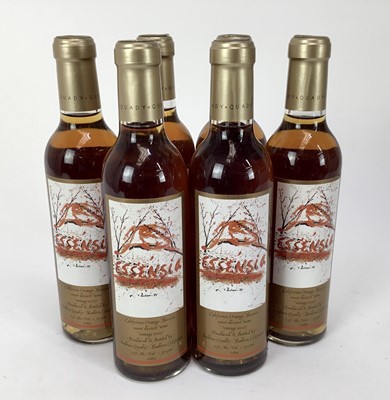 Lot 107 - Wine - six half bottles, Californian Essensia orange Muscat 2007, 15%