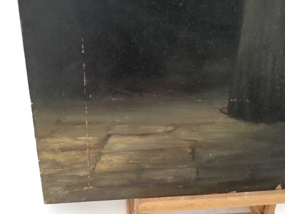 Lot 87 - English School circa 1890 oil on panel - depiction of Christ, 53.5cm x 71.5cm