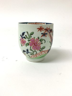 Lot 232 - Lowestoft Imari palette coffee cup, painted in Chinese style, circa 1785