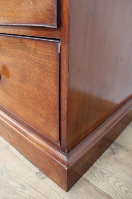 Lot 62 - Victorian mahogany linen press