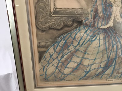 Lot 44 - Louis Icart 1930s signed dry point  - 'Miroire de Venise', 50cm x 60cm, framed