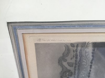 Lot 44 - Louis Icart 1930s signed dry point  - 'Miroire de Venise', 50cm x 60cm, framed