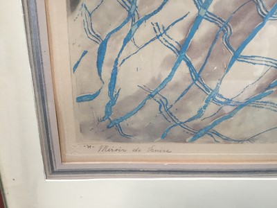 Lot 44 - Louis Icart 1930s signed dry point  - 'Miroire de Venise', 50cm x 60cm, framed