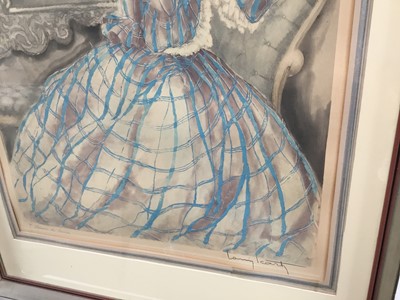 Lot 44 - Louis Icart 1930s signed dry point  - 'Miroire de Venise', 50cm x 60cm, framed