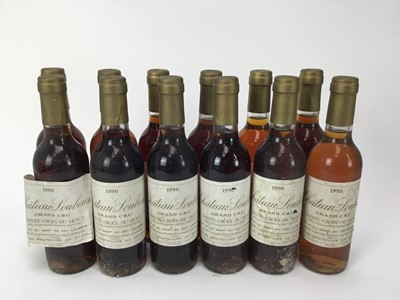 Lot 100 - Wine - twelve half bottles, Chateau Loubens Grand Cru 1990