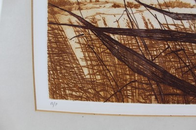 Lot 1025 - *Charles Bartlett (1921-2014) signed artists proof etching, 'Summer', 38cm x 48cm, in glazed frame