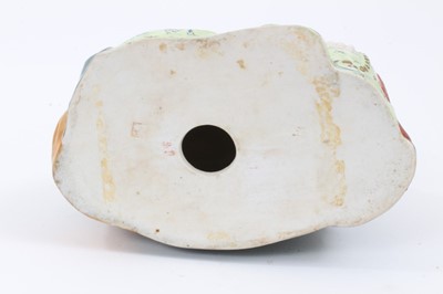 Lot 19 - 20th century Chinese porcelain figure of Buddha seated with polychrome decoration, impressed seal marks to base