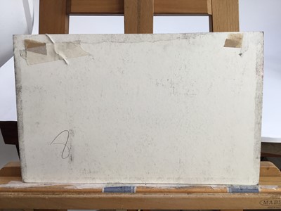 Lot 25 - *Dione Page (1936-2021) gouache and pastel on paper laid on card  - ‘Red Roofs’, signed titled and dated ‘99, unframed