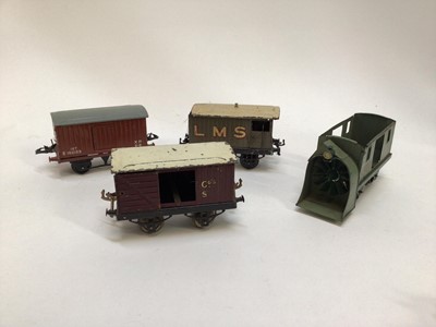 Lot 32 - Railway O Gauge unboxed selection of rolling stock, wagons, tenders etc. various manufacturers (QTY)