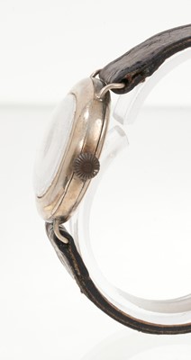 Lot 584 - Antique ladies silver Rolex wristwatch