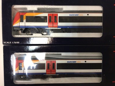 Lot 219 - Bachmann OO gauge 170/4 Turbostar 2 car DMU, Southwest trains livery, boxed, 32-452