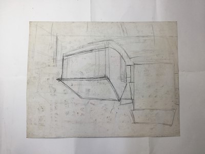 Lot 11 - *Dione Page (1936-2021) two works, gouache and pastel on paper laid on card - ‘On Bodmin Moor’ signed titled and dated ‘87 with ‘Ruined house’ Wales, both unframed