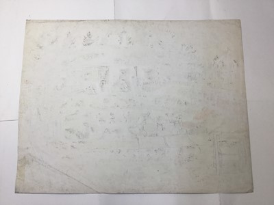 Lot 14 - *Dione Page (1936-2021) two works, gouache and pastel on paper - the Lock house, and Canal reflections, signed and titled indistinctly, unframed