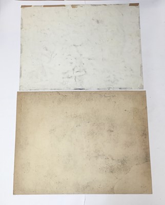Lot 22 - *Dione Page (1936-2021) two works, gouache and pastel on paper - Welsh waterfall and ‘Conway Falls’, signed titled and dated, unframed