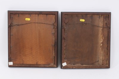 Lot 964 - Pair of early Victorian needlework samplers by sisters, 1847.